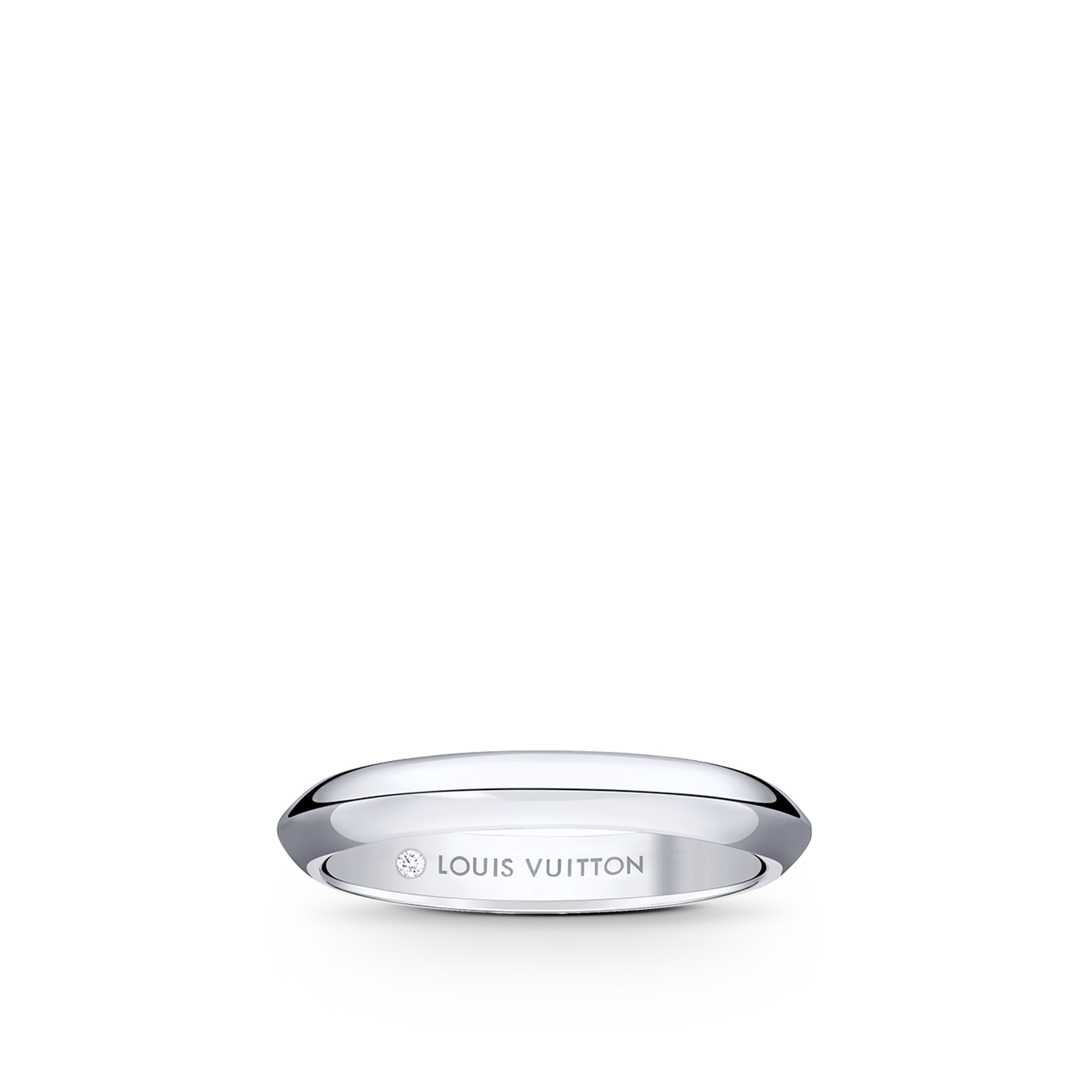 LV Diamonds 3mm Wedding Band, Platinum - Categories Q9Y51Y | LOUIS VUITTON